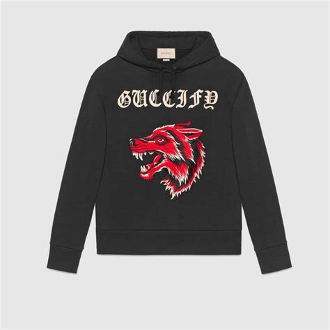 gucci hoodie wolf white|white Gucci hoodie for kids.